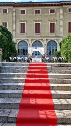 cerimonia simbolica allestimento gradinata Villa Redona Trescore Balneario (BG)