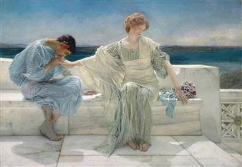 "Ask me no more" di Lawrence Alma Tadema (da <a href="https://it.m.wikipedia.org/wiki/File:Lawrence_Alma-Tadema_-_Ask_Me_No_More.jpg">wikipedia</a>