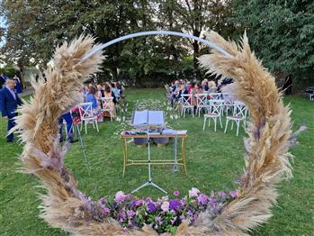 Allestimento per una cerimonia di matrimonio
