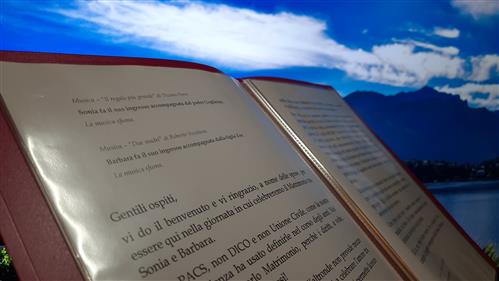 Una porzione di testo per una cerimonia di unione civile